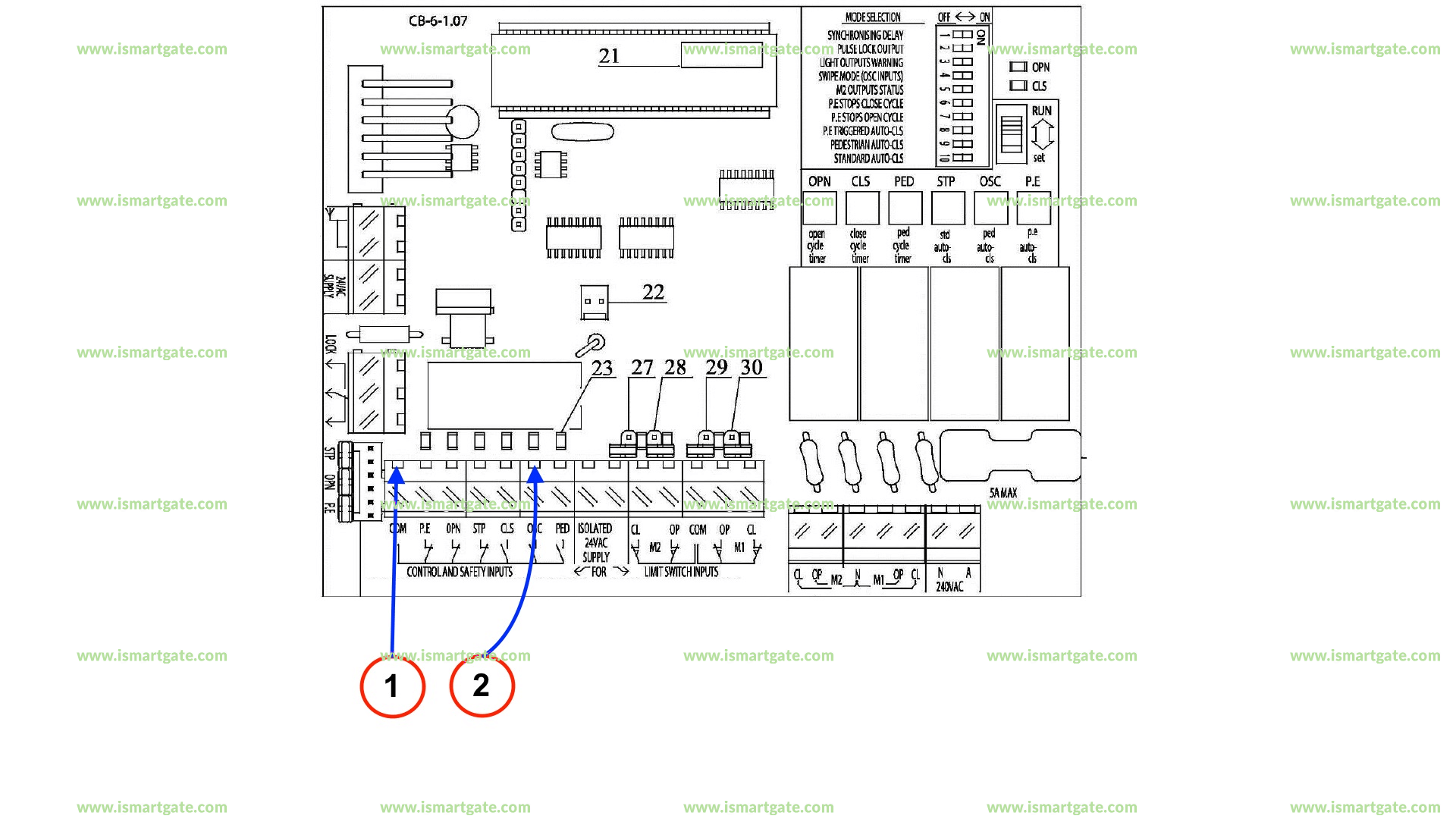 Wiring diagram for GDS 630 LI Range
